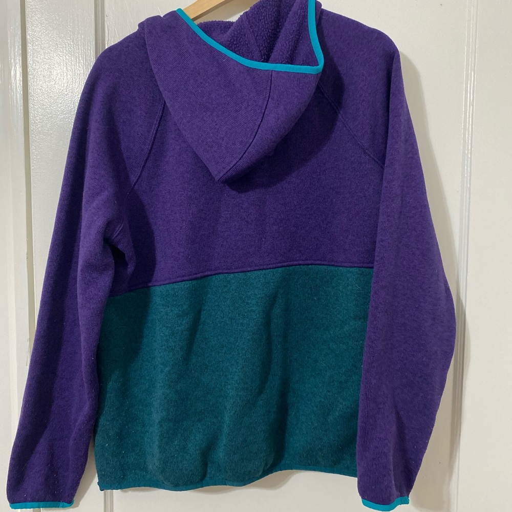 Llbean hooded fleece with pocket